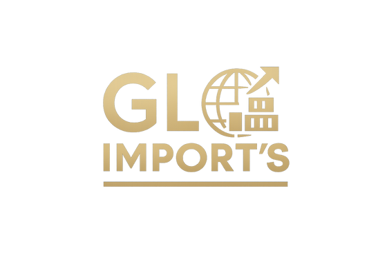 Uma logo com o Nome GL IMPORT’S
